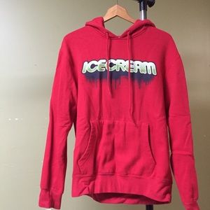 Ice Cream - Red Pullover Hoodie
